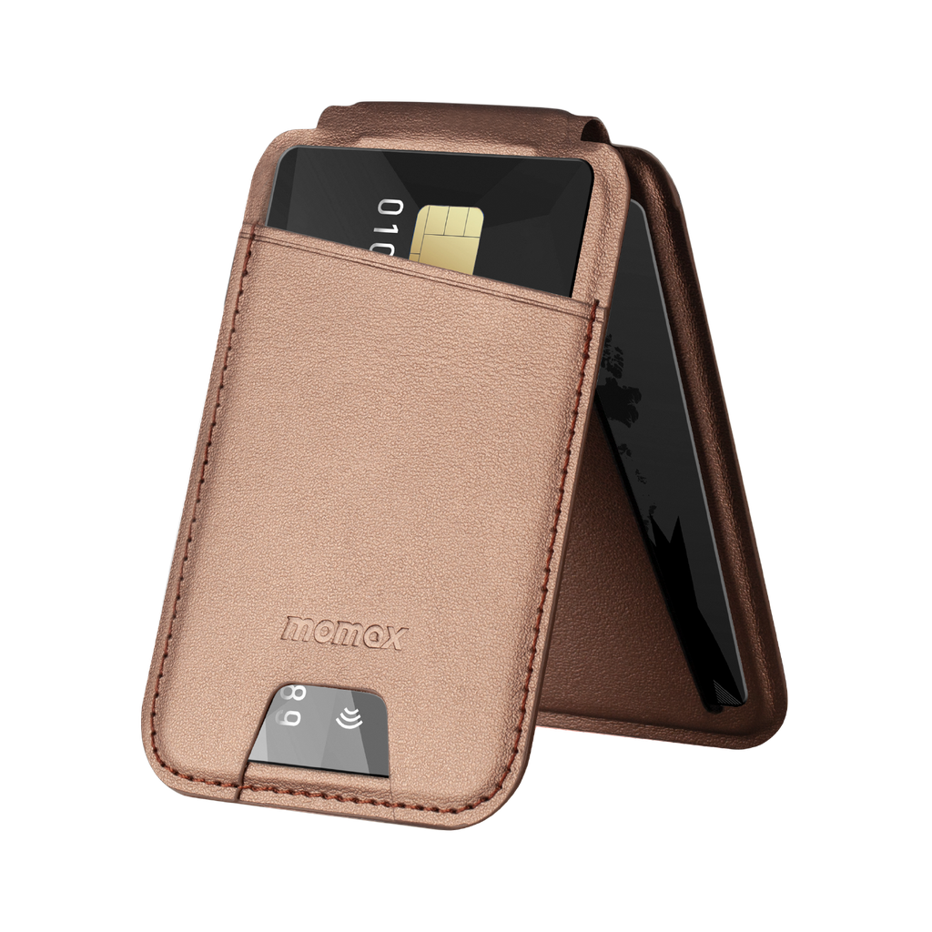 MOMAX 1-WALLET MAGNETIC CARD HOLDER WITH STAND