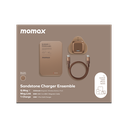MOMAX 1-CHARGE GAN 30W 1 PORT CHARGER + 60W USB-C TO USB-C MAGNETIC CABLE 1M + 5000mAh MAGNETIC WIRELESS POWER BANK