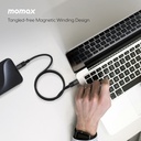 MOMAX MAG LINK 100W USB-C TO USB-C MAGNETIC CABLE 1M