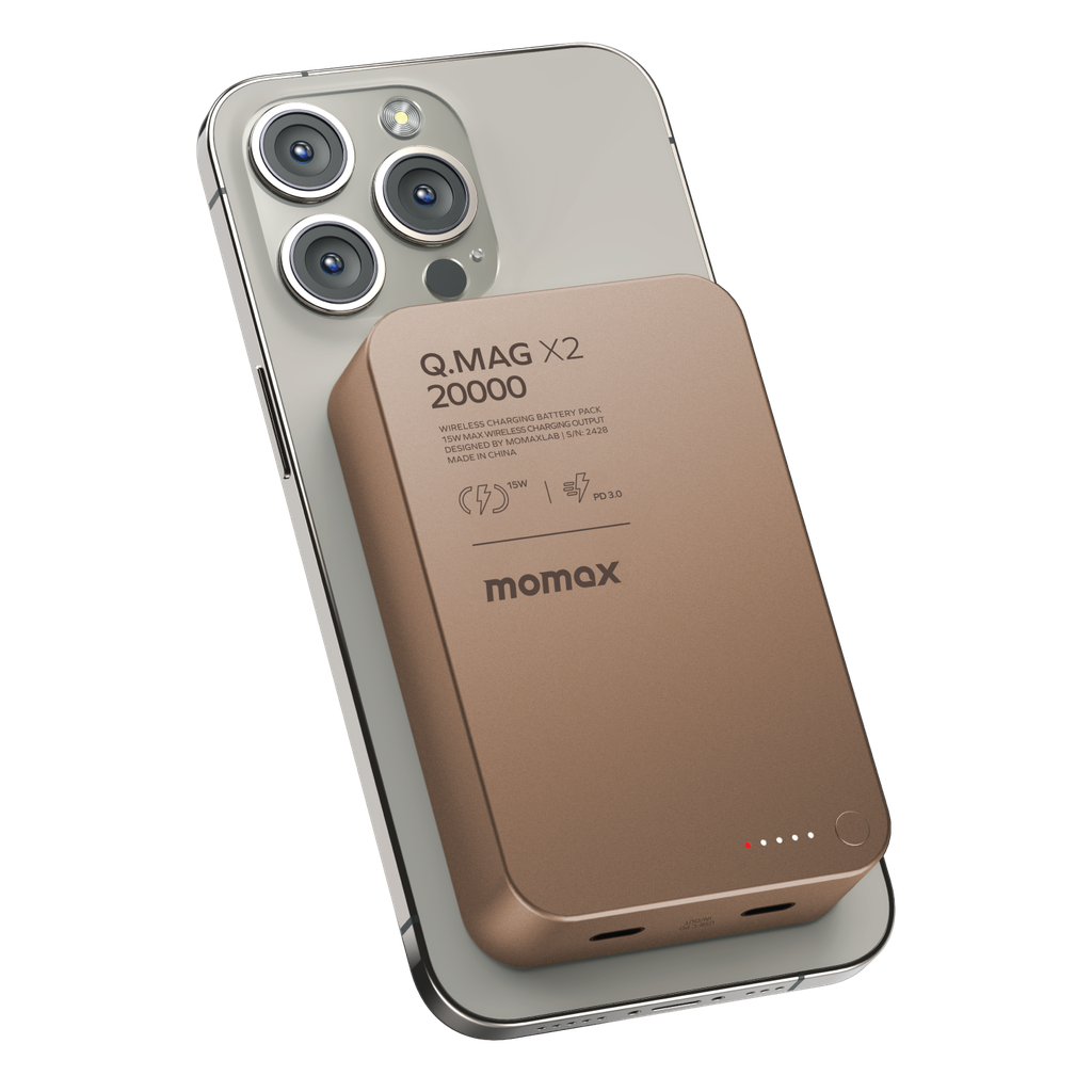 MOMAX Q.MAG X2 20000mAh GEN2 MAGSAFE WIRELESS POWER BANK