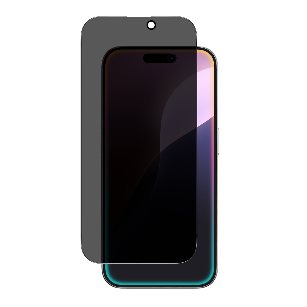 AT IPHONE 16 PRO 6.3 2.5D PRIVACY GLASS WITH SLEEVE PACKAGING
