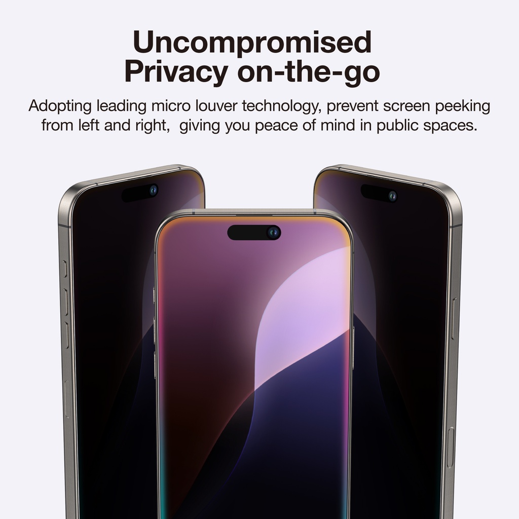 AT IPHONE 16 PRO MAX 6.9 2.75D FULLY COVERED RADIX PRIVACY GLASS