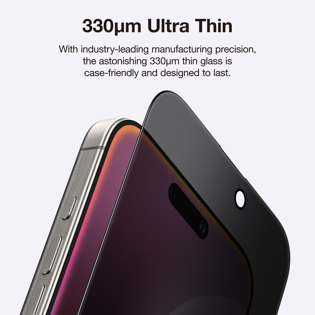 AT IPHONE 16 PRO MAX 6.9 2.75D FULLY COVERED RADIX PRIVACY GLASS