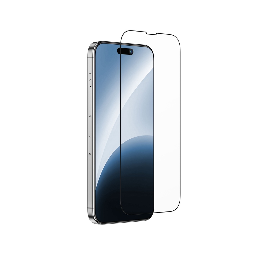 AT IPHONE 15 PRO MAX 6.7 3D FULLY COVERED TITAN DUST FILTER ANTI REFLECTION GLASS