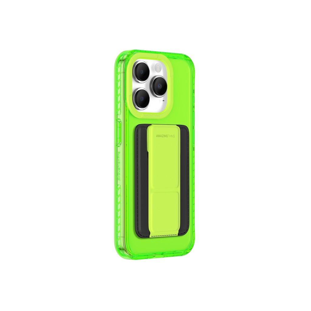AT TITAN PRO NEON MAG WALLET DROP PROOF CASE FOR IPHONE 15 PRO MAX 6.7