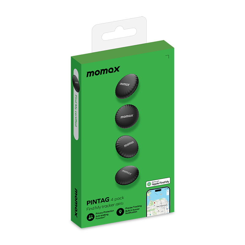 MOMAX PINTAG FIND MY TRACKER (4PCS BUNDLE PACK)