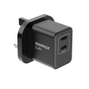 MOMAX 35W 2 PORT GAN MINI WALL CHARGER