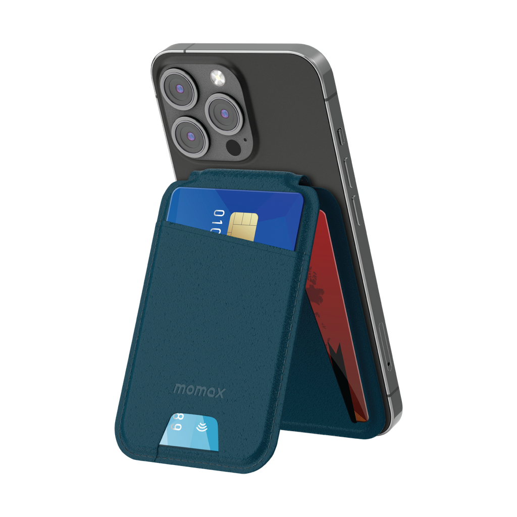 MOMAX 1-WALLET MAGNETIC CARD HOLDER WITH STAND