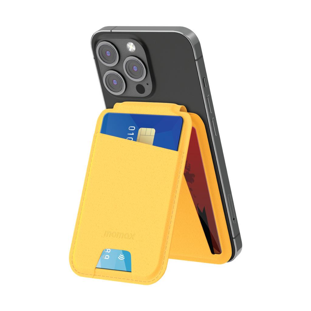 MOMAX 1-WALLET MAGNETIC CARD HOLDER WITH STAND