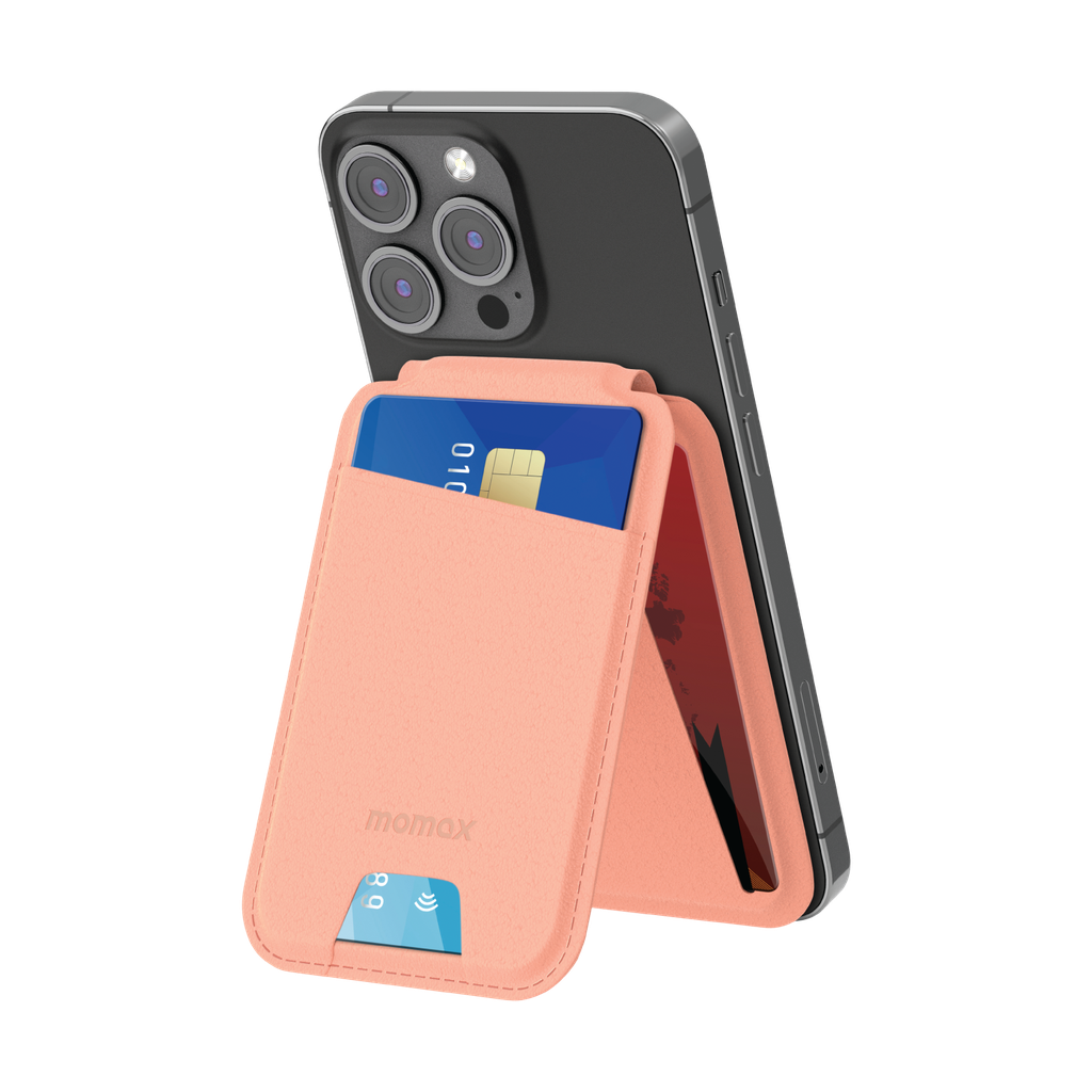 MOMAX 1-WALLET MAGNETIC CARD HOLDER WITH STAND