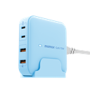 MOMAX ONE PLUG PD 70W GAN 4 PORTS DESKTOP CHARGER UK