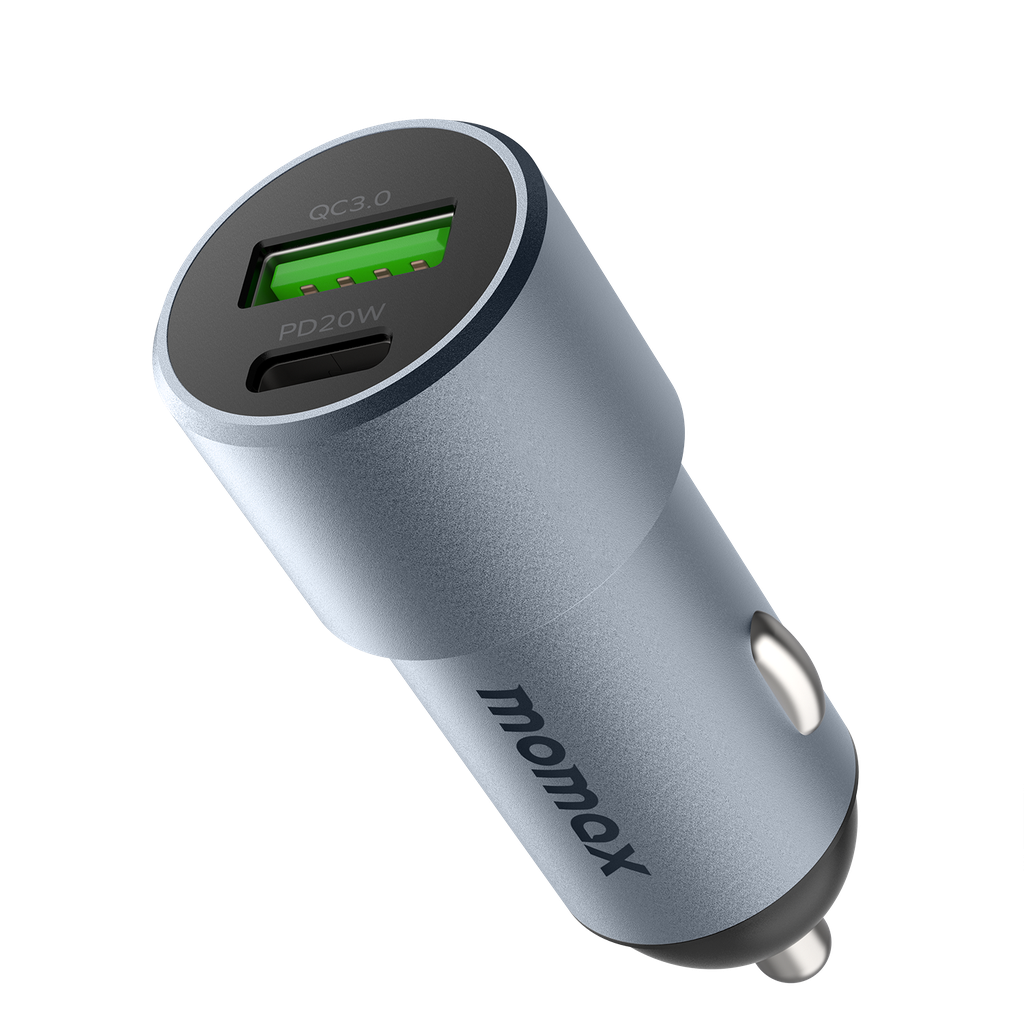 MOMAX UC15 38W DUAL PORT CAR CHARGER