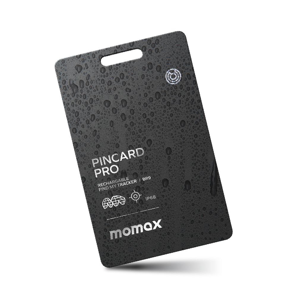 MOMAX PINCARD PRO APPLE FIND MY CERTIFIED TRACKER SUPPORT WIRELESS CHARGING