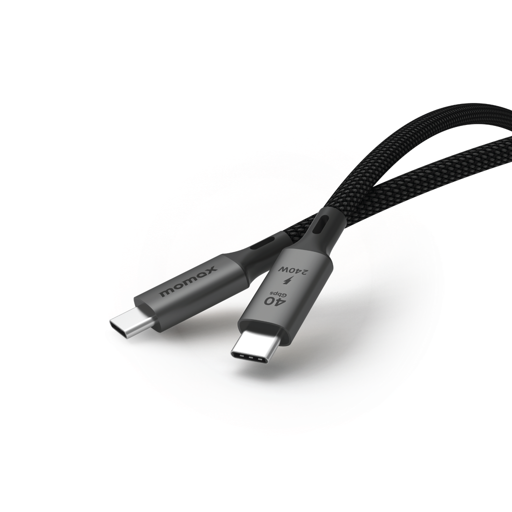 MOMAX ELITE 240W USB-C TO USB-C 4 40GBPS CABLE 1M