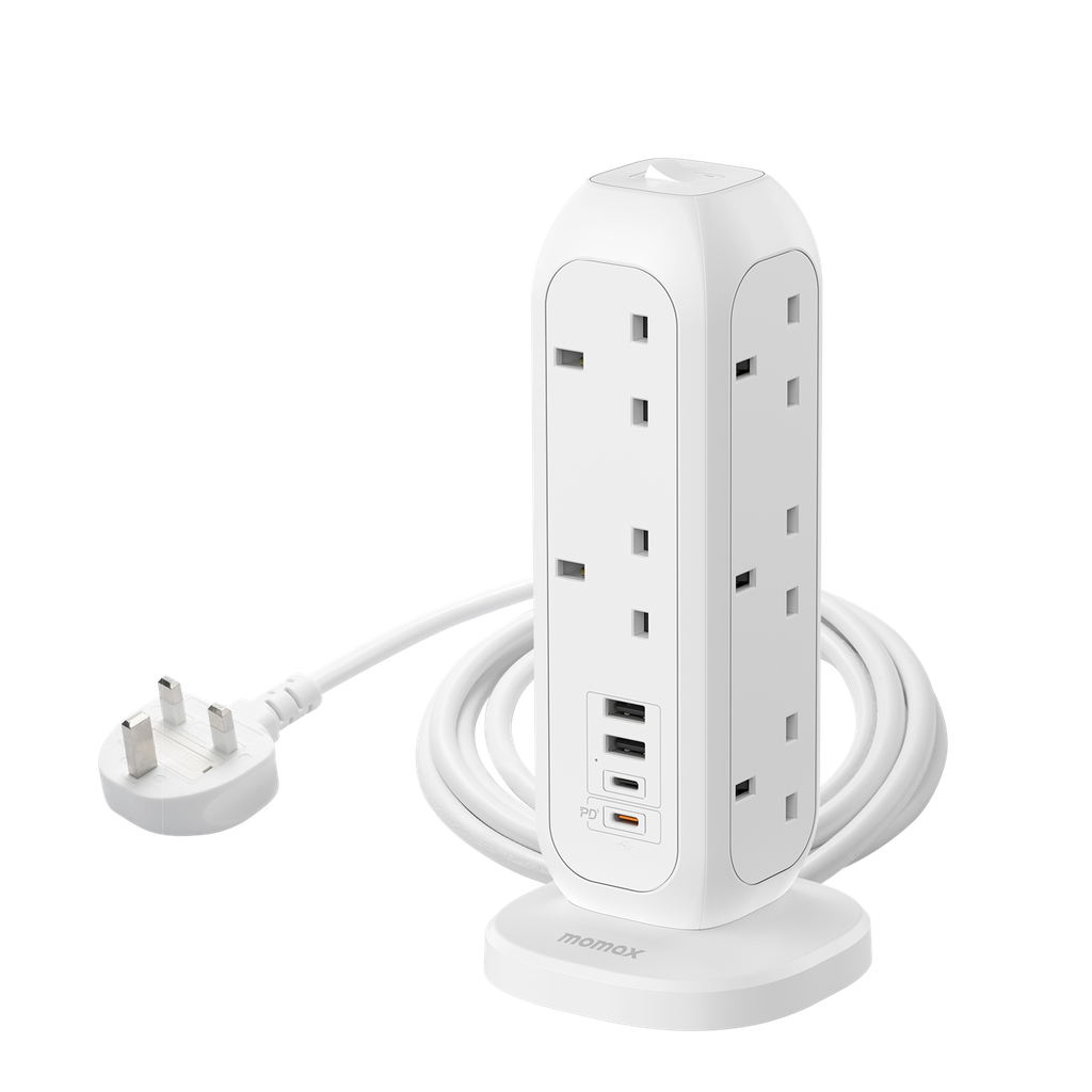 MOMAX ONEPLUG 11-OUTLET POWER STRIP WITH USB