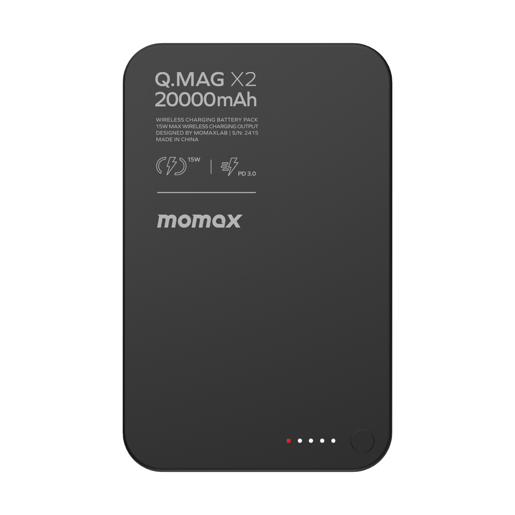 MOMAX Q.MAG X2 20000mAh GEN2 MAGSAFE WIRELESS POWER BANK