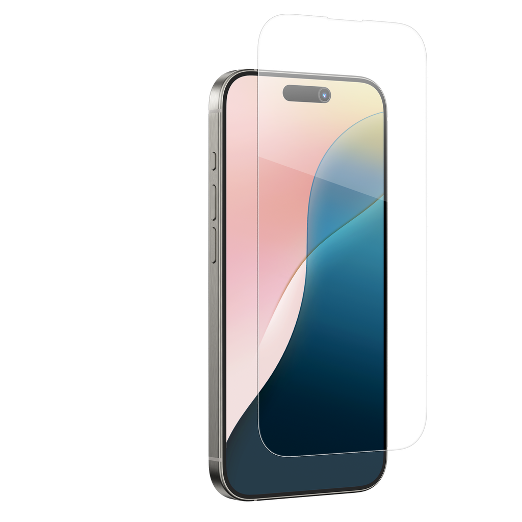 AT IPHONE 16 6.1 2.5D PURE GLASS WITH SLEEVE PACKAGING