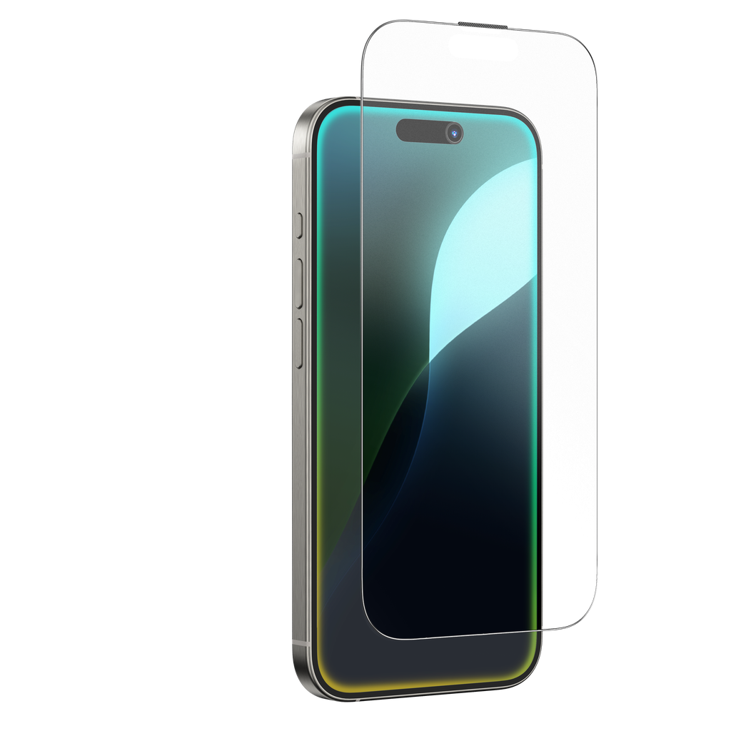 AT IPHONE 16 PRO 6.3 2.75D FULLY COVERED DUST FILTER TITAN MATTE GLASS