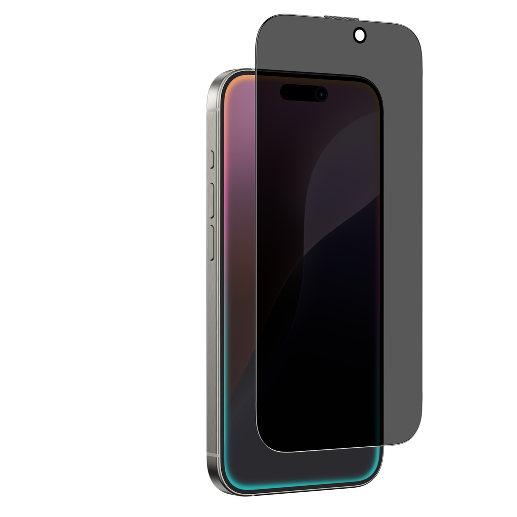 AT IPHONE 16 PLUS 6.7 2.75D FULLY COVERED DUST FILTER TITAN PRIVACY GLASS