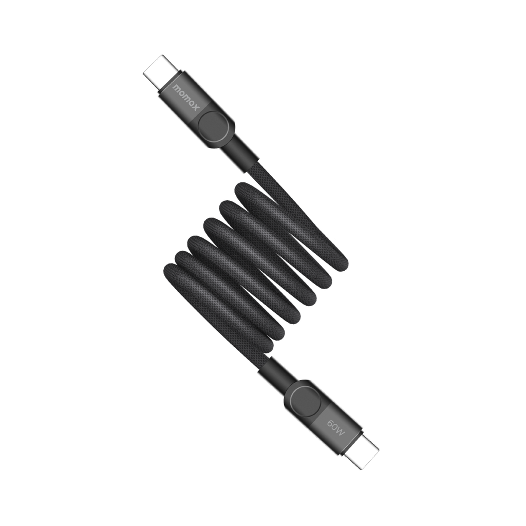 MOMAX MAG LINK 60W USB-C TO USB-C MAGNETIC CABLE 1M