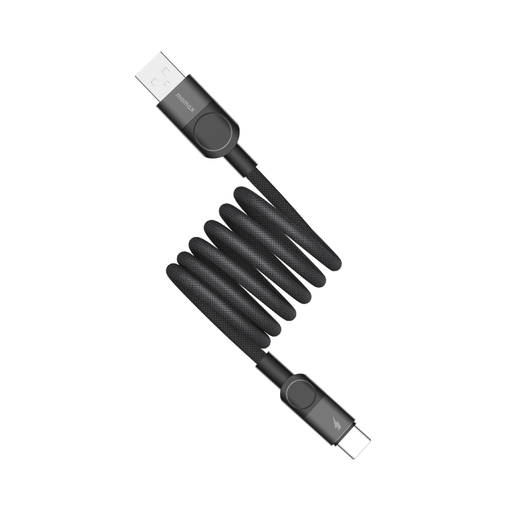 MOMAX MAG LINK 66W USB-A TO USB-C MAGNETIC CABLE 1M