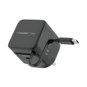 MOMAX 1-CHARGE 35W GAN 1 PORT CHARGER WITH BUILT-IN USB-C CABLE