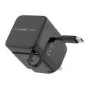 MOMAX 1-CHARGE 65W GAN 1 PORT CHARGER WITH BUILT-IN USB-C CABLE