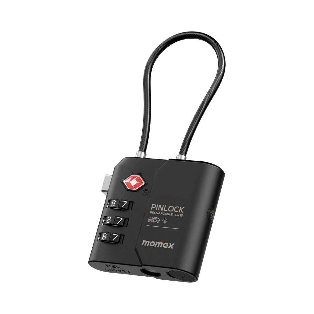 MOMAX PINLOCK TSA PADLOCK FIND MY LOCATOR