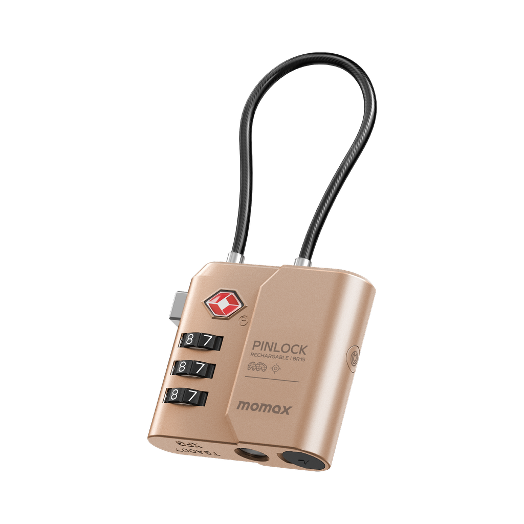 MOMAX PINLOCK TSA PADLOCK FIND MY LOCATOR