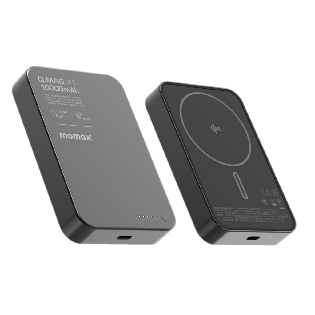 MOMAX Q.MAG X1 QI2 10000mAh GEN2 15W MAGSAFE WIRELESS POWER BANK