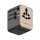 MOMAX 1-WORLD2 GAN 70W 5-PORT USB-C AC TRAVEL ADAPTOR