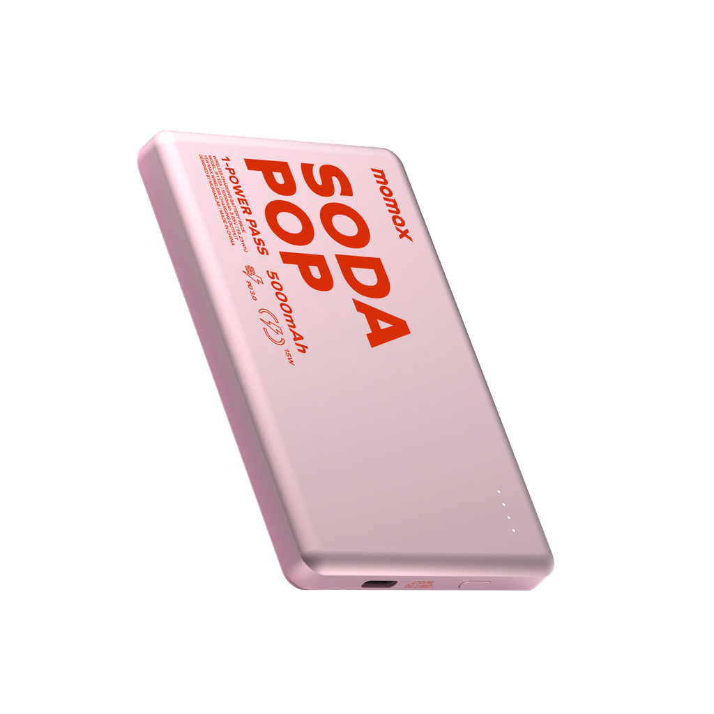 MOMAX 1-POWER PASS 5000mAh MAGNETIC WIRELESS POWER BANK