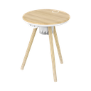 MOMAX CYMBAL COFFEE TABLE WITH LIGHTING EFFECTS , MAGNETIC CHARGING & WIRELESS SPEAKER