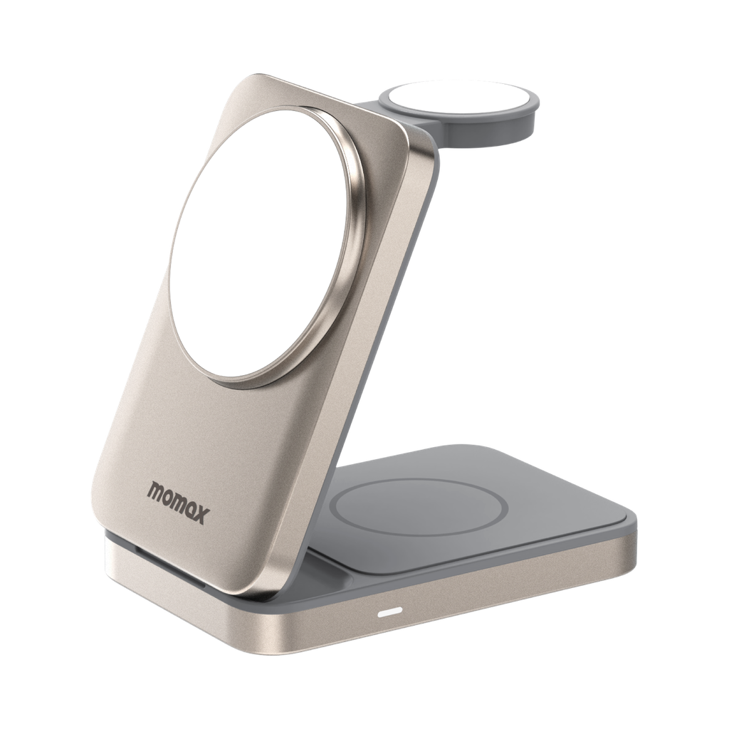 MOMAX 1-CHARGE Q.PORT Qi 2 15W 3IN1 MAGNETIC WIRELESS CHARGING STAND