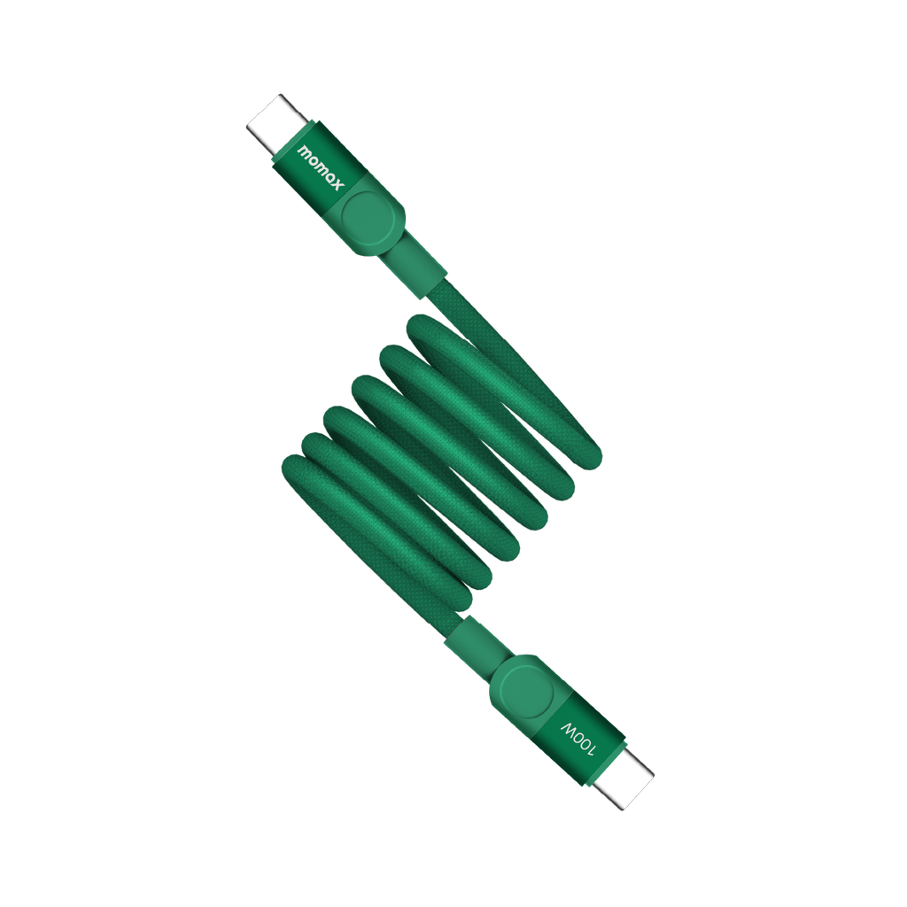 MOMAX MAG LINK 100W USB-C TO USB-C MAGNETIC CABLE 1M