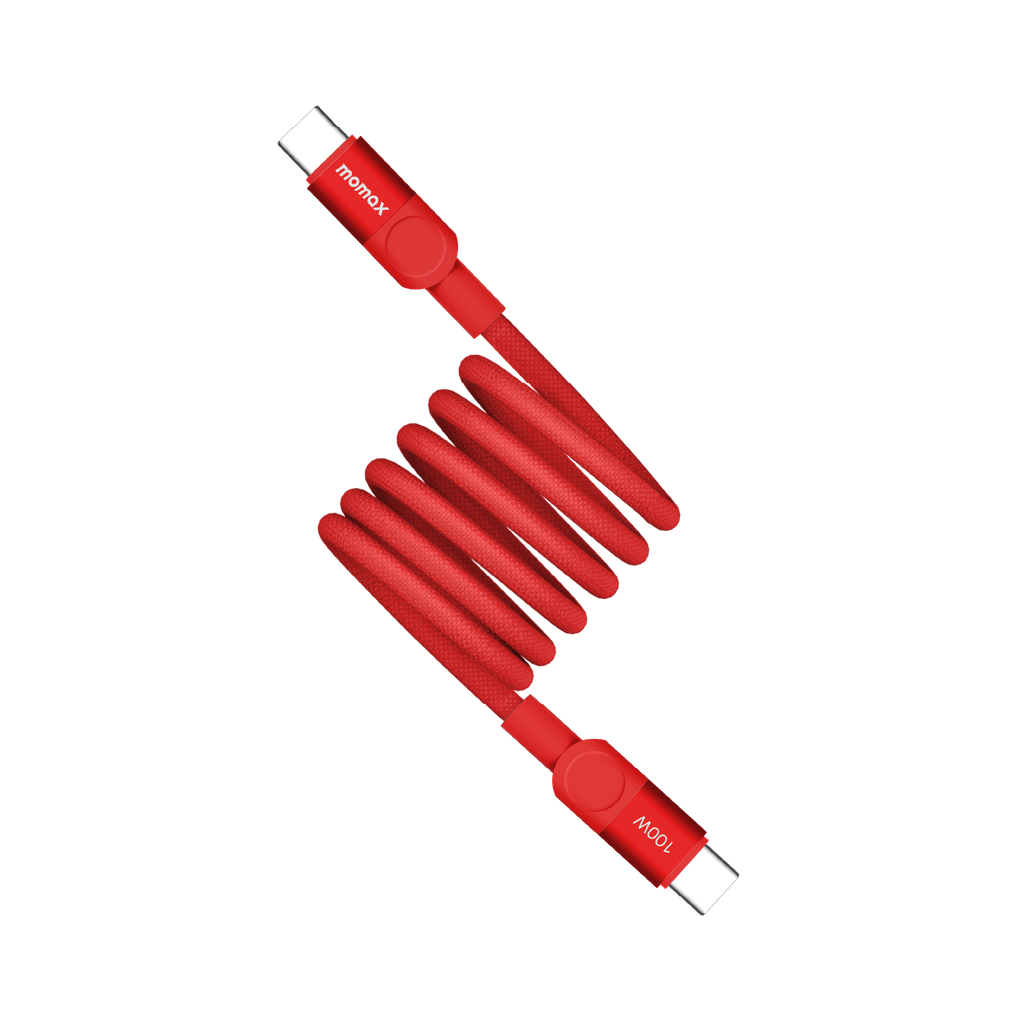 MOMAX MAG LINK 100W USB-C TO USB-C MAGNETIC CABLE 1M