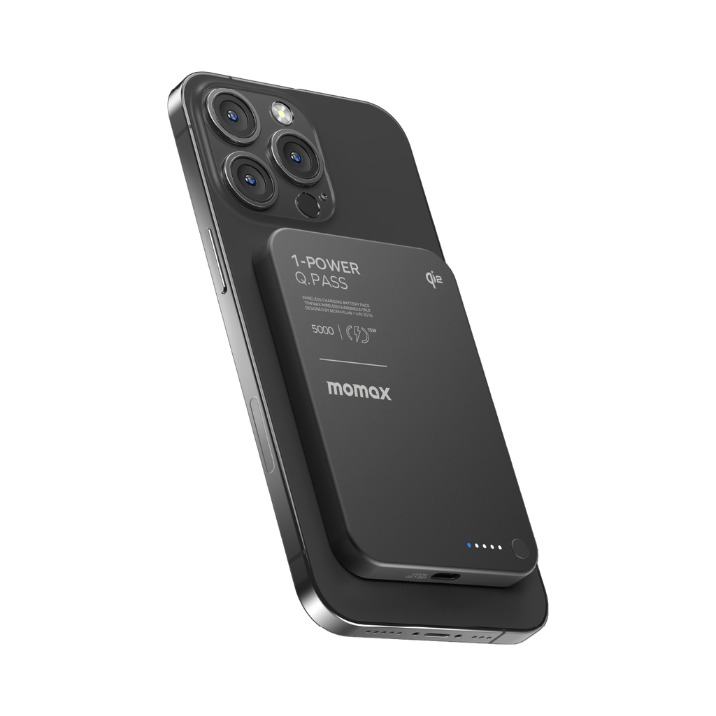 MOMAX 1-POWER Q.PASS 5000mAh QI2 MAGNETIC WIRELESS POWER BANK