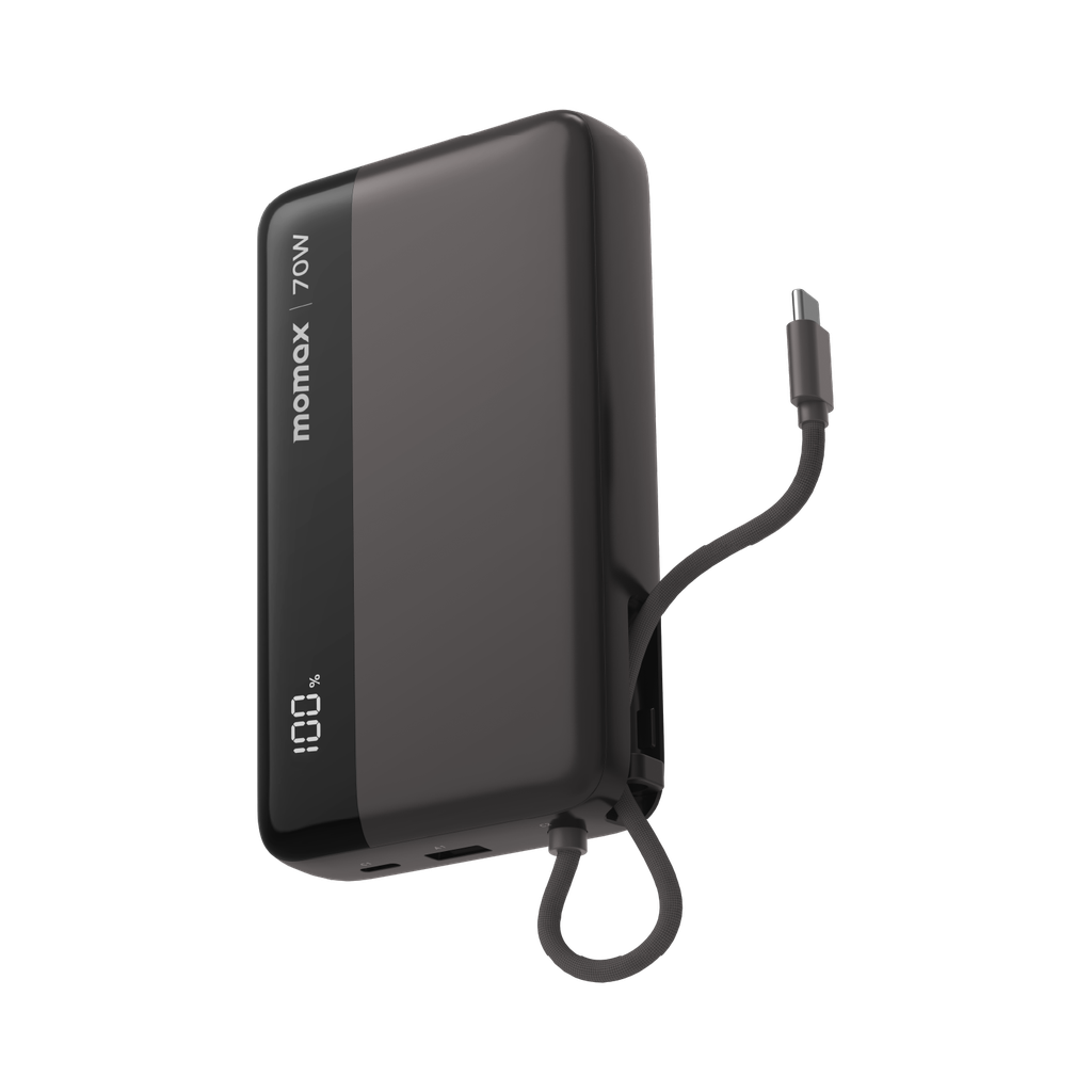 MOMAX 1-POWER ULTRA+ 20000mAh POWER BANK WITH BUILT-IN USB-C CABLE