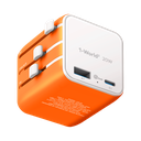 MOMAX 1-WORLD 20W UNIVERSAL 2 PORT TRAVEL ADAPTER