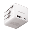 MOMAX 1-WORLD 20W UNIVERSAL 2 PORT TRAVEL ADAPTER