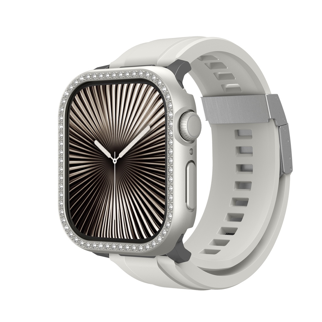 AT GLAMOUR GLEAMFIT CASE FOR APPLE WATCH SERIES 11/10 46MM