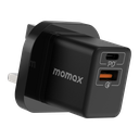 MOMAX ONEPLUG 20W 2 PORT MINI WALL CHARGER