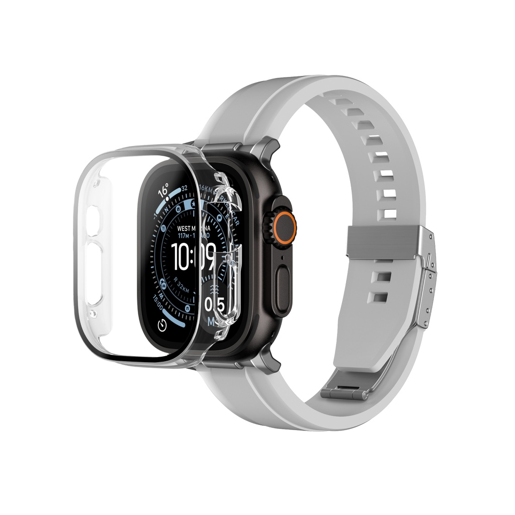 AT RADIX GLASS WITH CASE FOR APPLE WATCH ULTRA 3 49MM