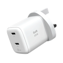 MOMAX 1-CHARGE 45W 2-PORT GAN CHARGER 2X USB-C