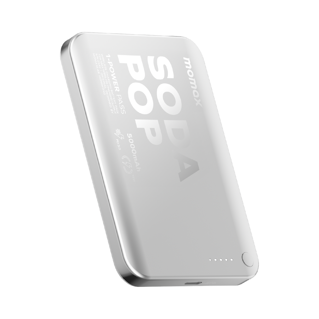 MOMAX 1-POWER PASS 5000mAh MAGNETIC WIRELESS POWER BANK