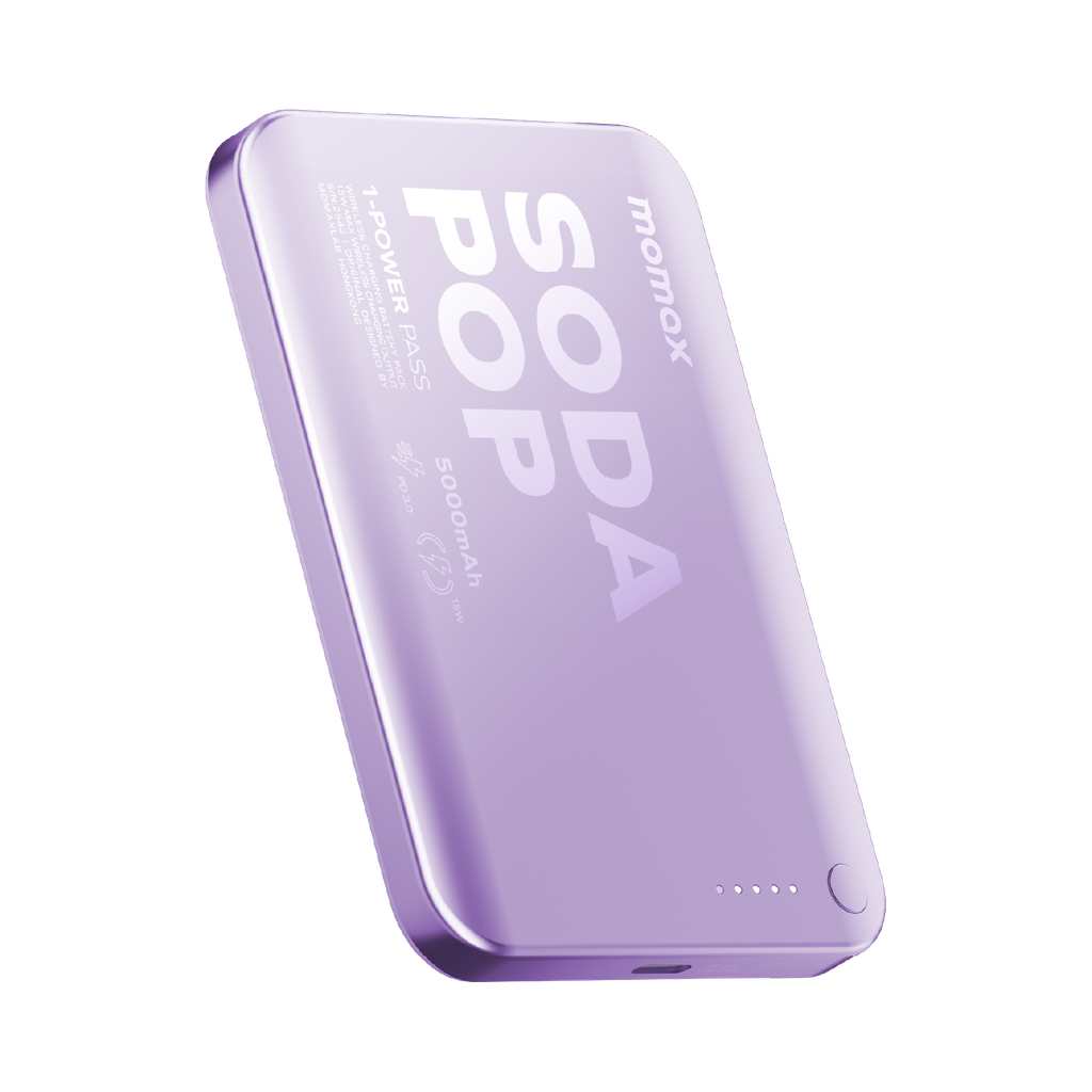 MOMAX 1-POWER PASS 5000mAh MAGNETIC WIRELESS POWER BANK