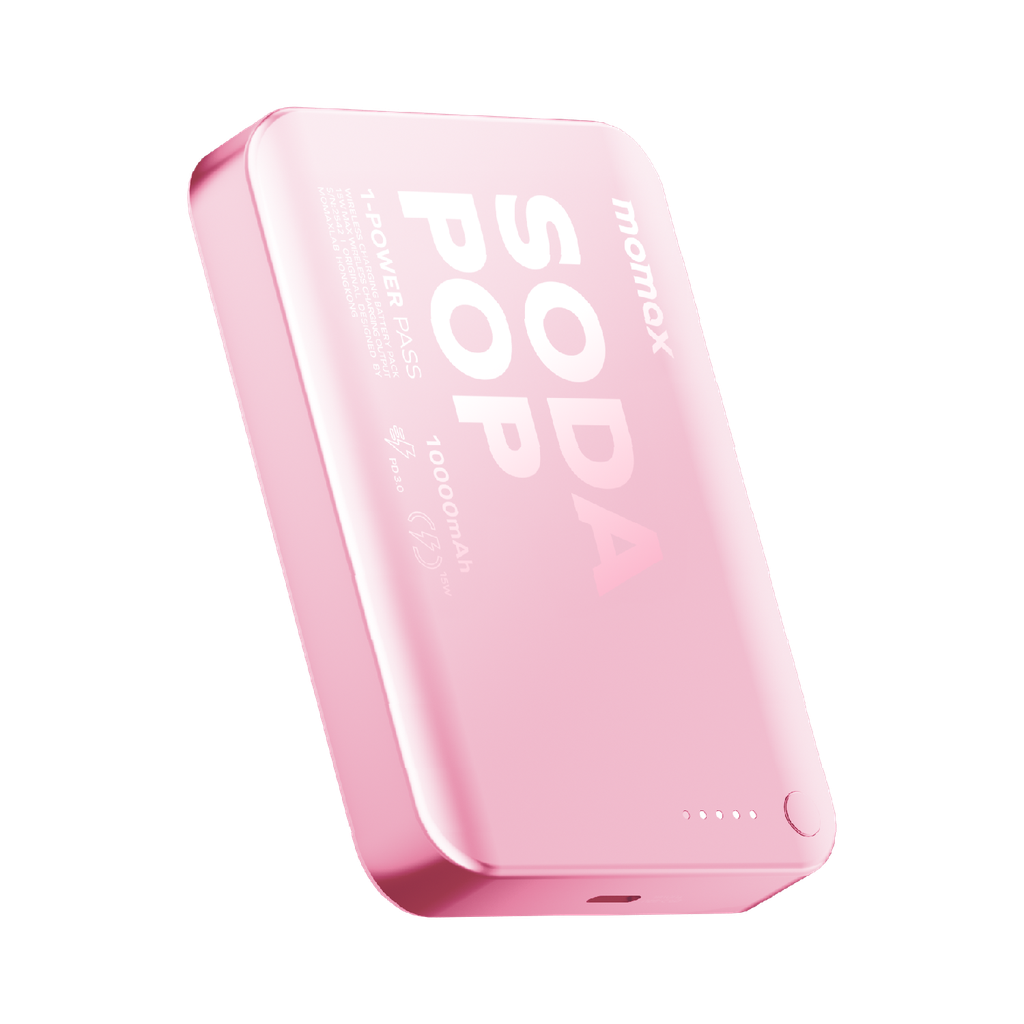 MOMAX 1-POWER PASS 10000mAh MAGNETIC WIRELESS POWER BANK