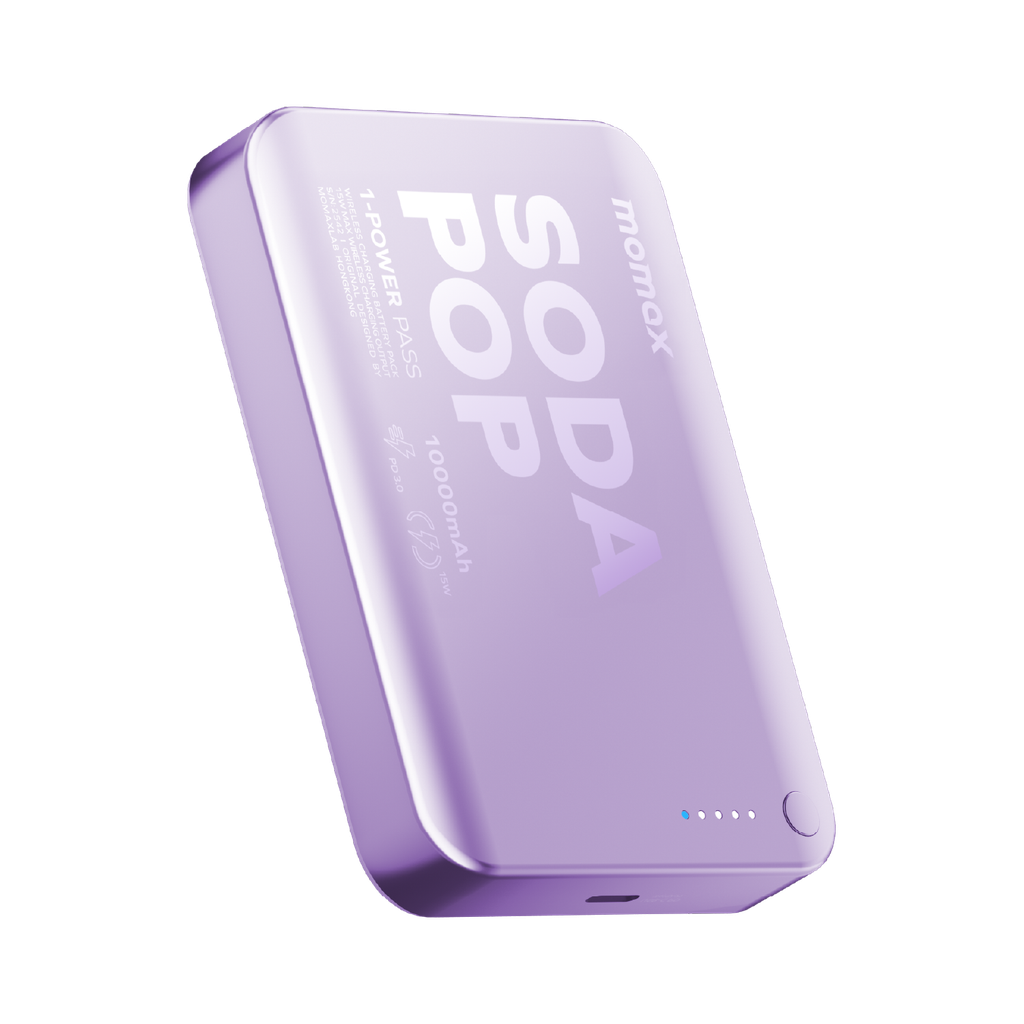 MOMAX 1-POWER PASS 10000mAh MAGNETIC WIRELESS POWER BANK