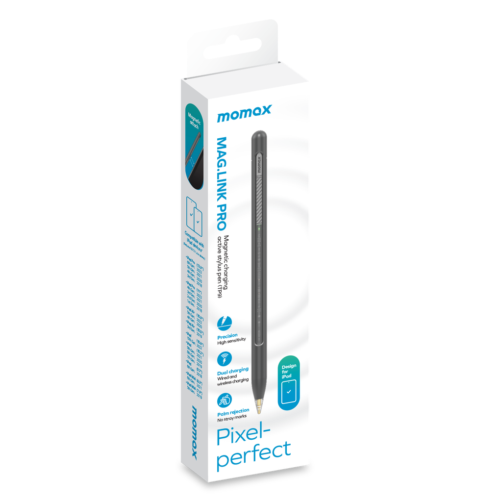 MOMAX MAG LINK PRO MAGNETIC CHARGING ACTIVE STYLUS PEN