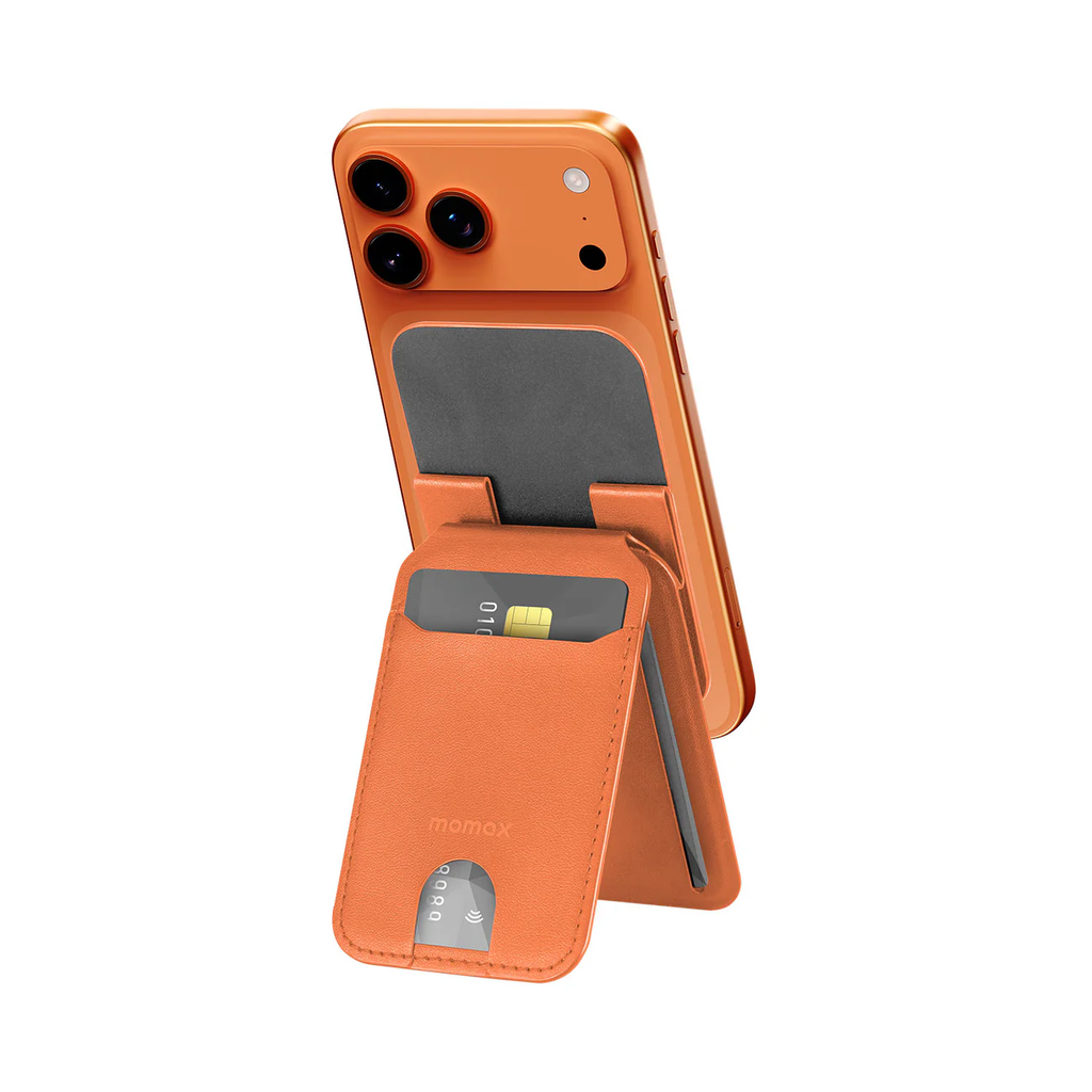 MOMAX 1-WALLET MAGNETIC ADJUSTABLE STAND CARD HOLDER